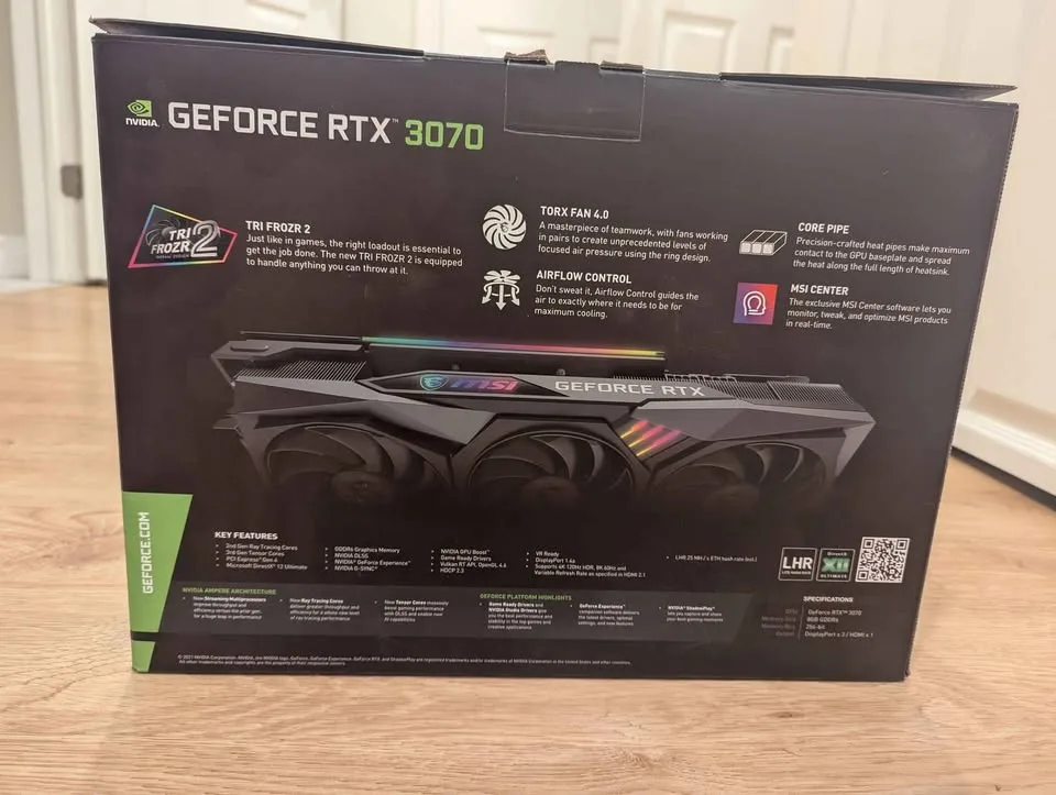 Nvidia GeForce RTX 3070 Graphics card image indicator(4)