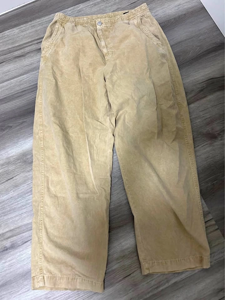 Zara Black Tag and Black Text Collection Baggy Pants