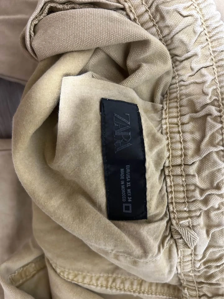 Zara Black Tag and Black Text Collection Baggy Pants - photo 2