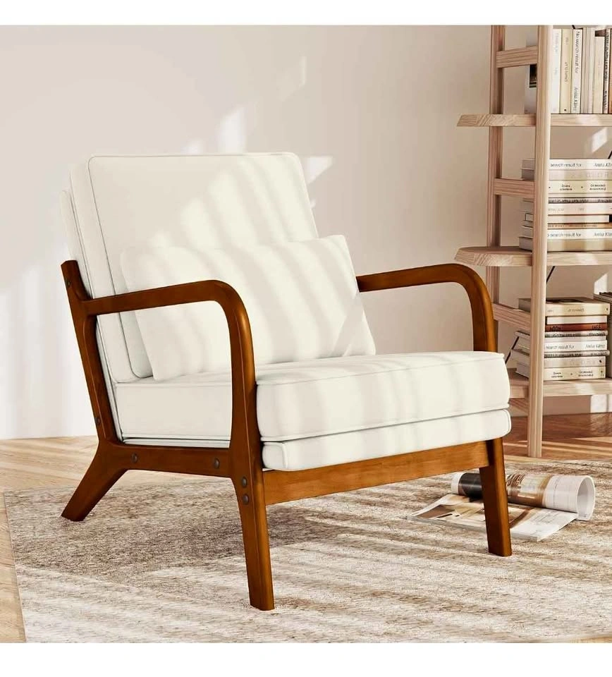 Mid-Century Modern Wood accent chair