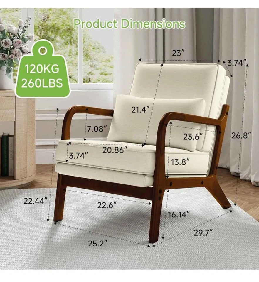 Mid-Century Modern Wood accent chair - photo 2