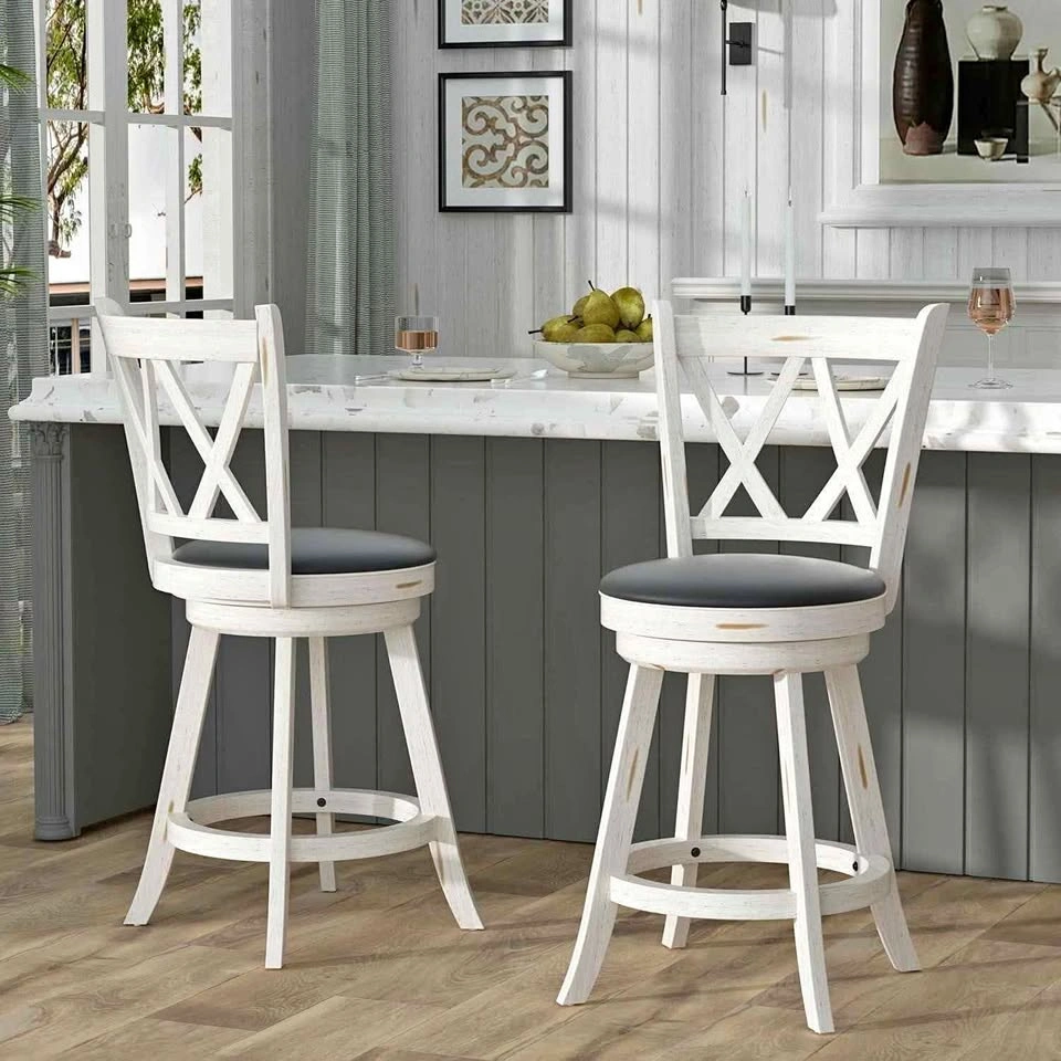 Counter Height Swivel Bar Stools (Set of 2)