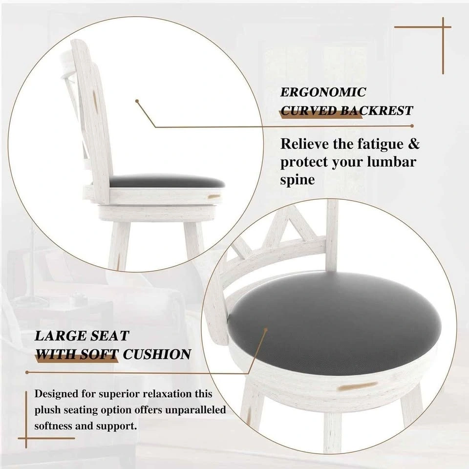 Counter Height Swivel Bar Stools (Set of 2) - photo 4