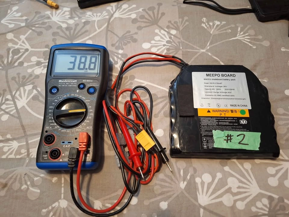 Meepo 36v AWD Pro Esk8 Electric Skateboard Battery Pack - photo 3