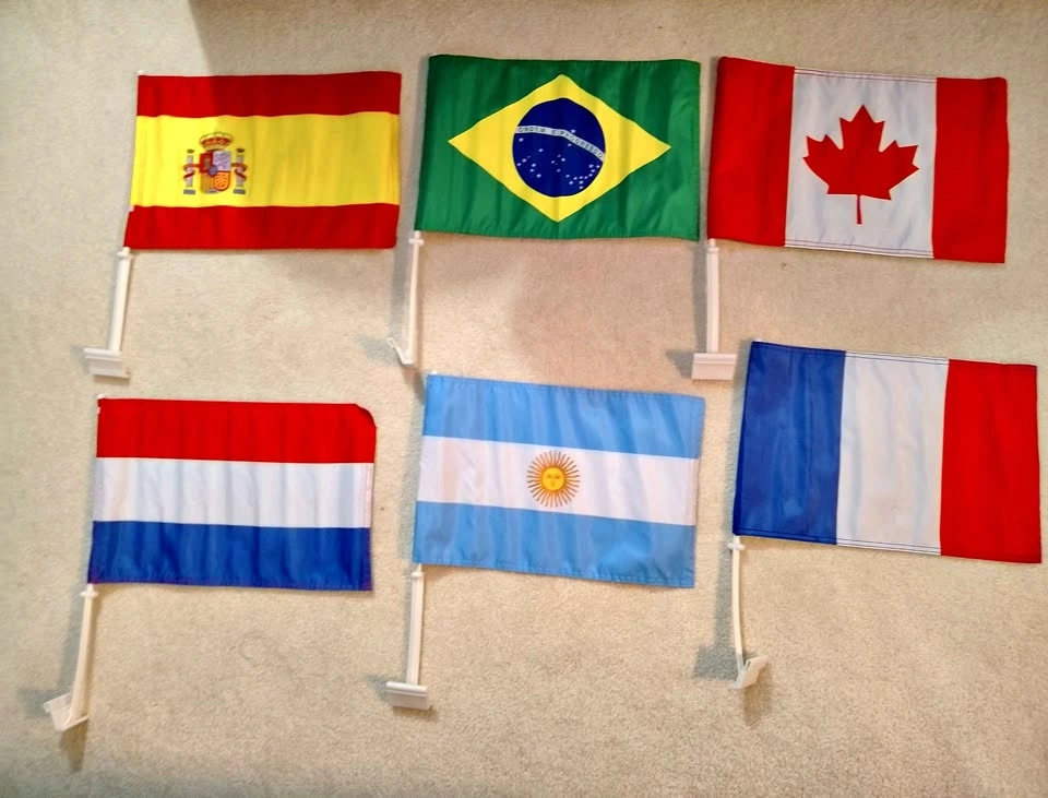 National Flags for Car Window