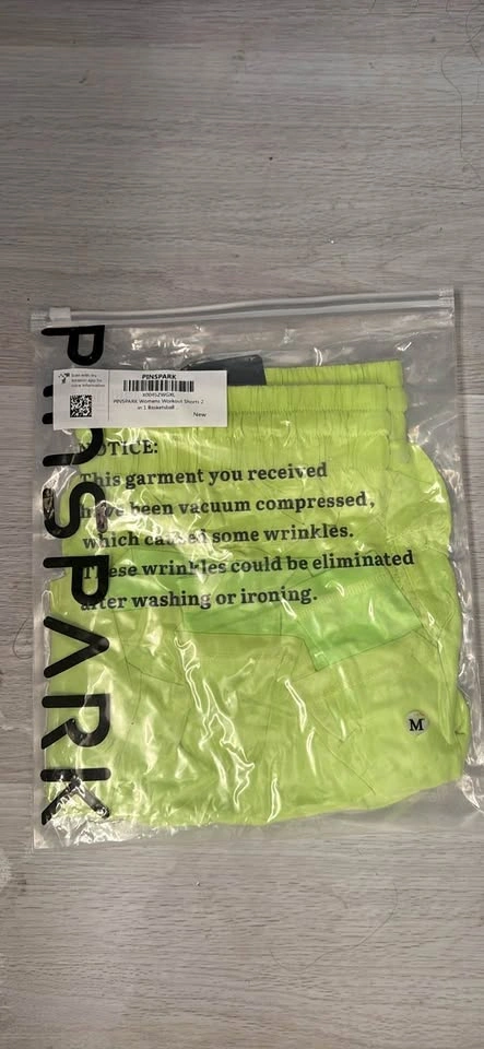 Neon Green Workout Shorts