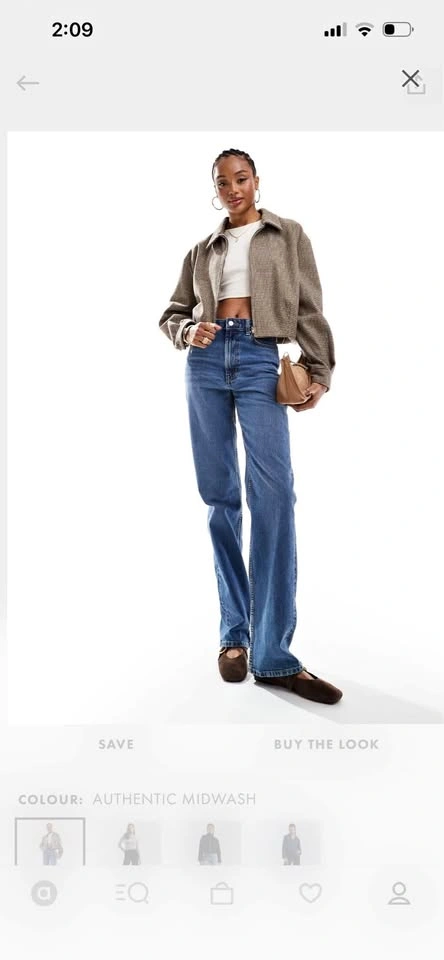 Comfort Stretch Straight Leg Jeans for Tall (W26/L38)