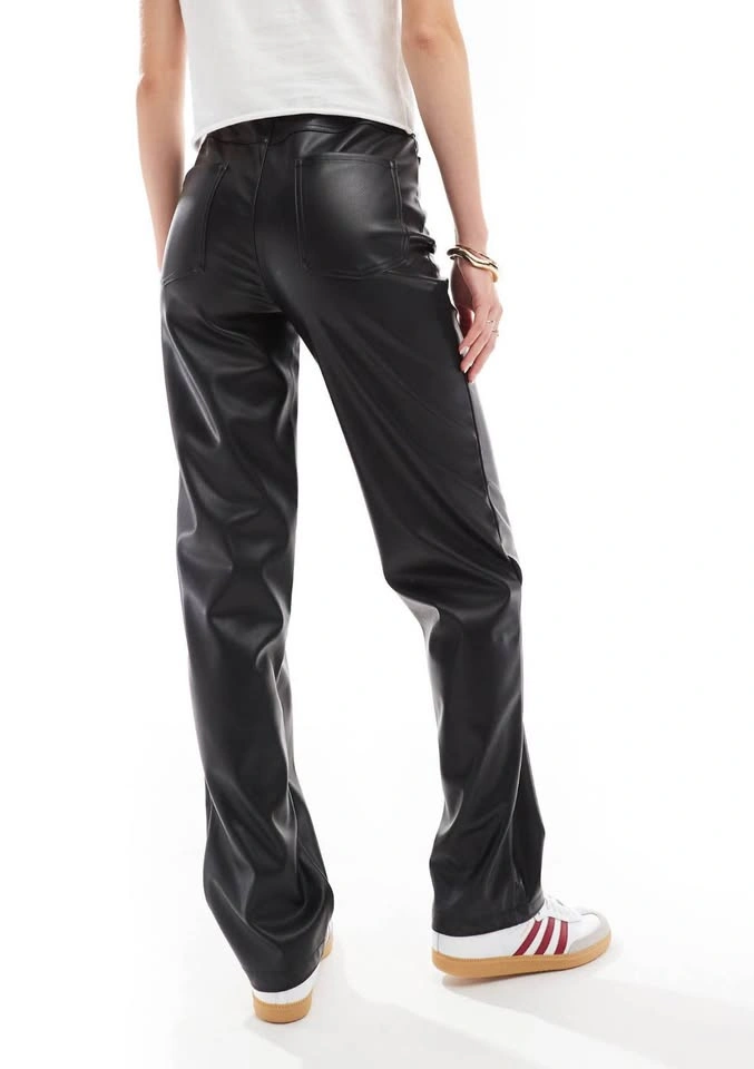 Faux Leather Straight Leg Pants Tall (US 4) - photo 2