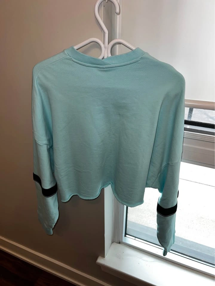 Reebok Studio Cropped French Terry Crew Oversized Sweatshirt L/X - photo 3