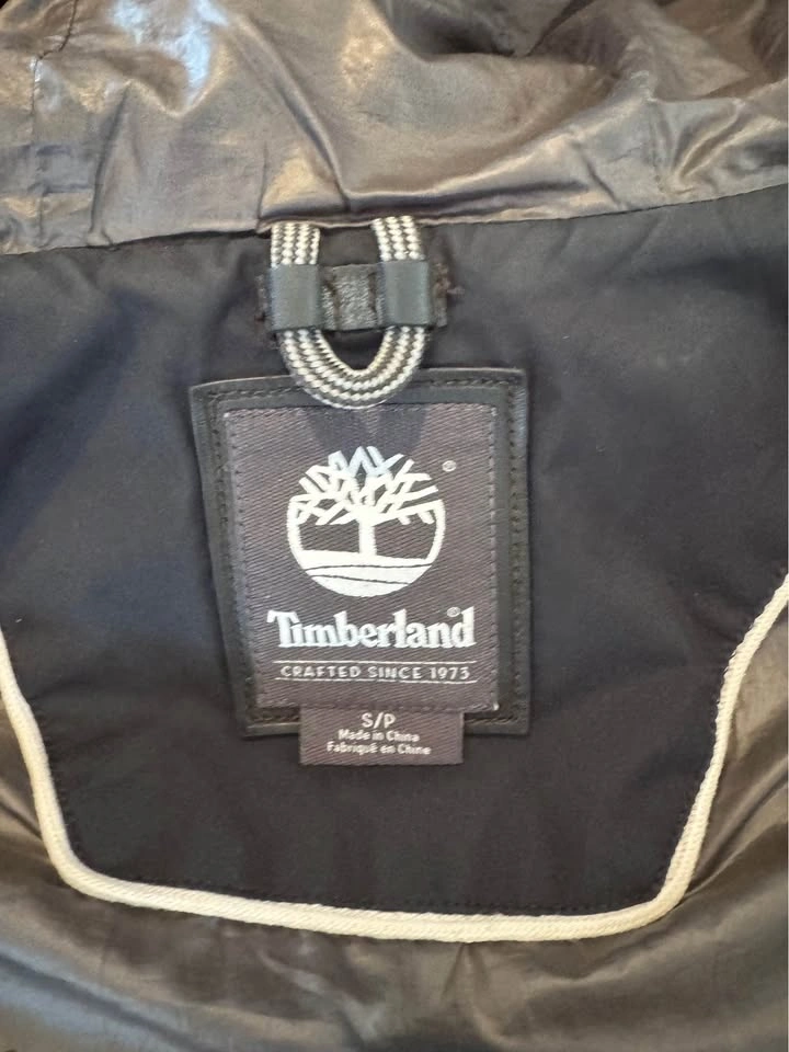 Timberland black puffy vest, women's, size small - photo 2