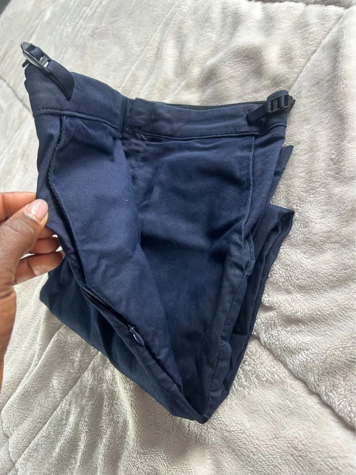 Zara Dark Blue Pants w/ FUTURE Print Size L - photo 4