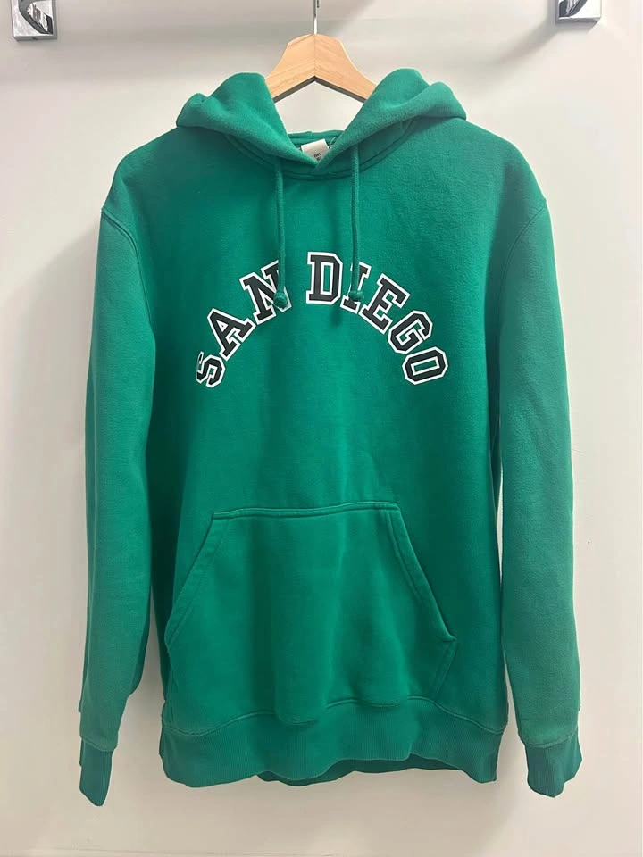 Green Santiago Print Hoodie