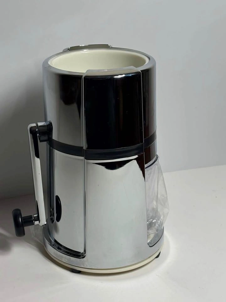 Manual Hand Crank Ice Crusher Chrome Finish w/ Clear Tray - photo 4