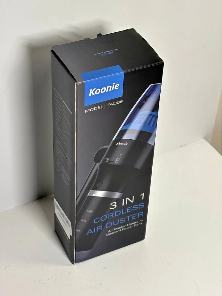Koonie 3-in-1 Cordless Air Duster, Vacuum & Power Bank
