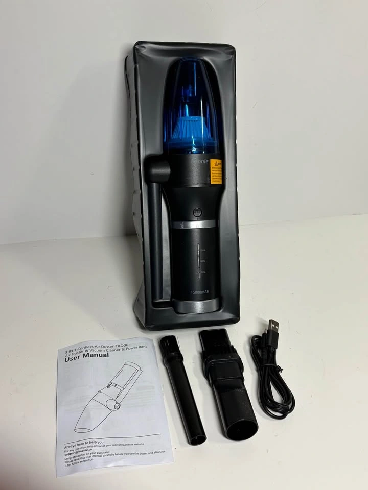 Koonie 3-in-1 Cordless Air Duster, Vacuum & Power Bank - photo 4