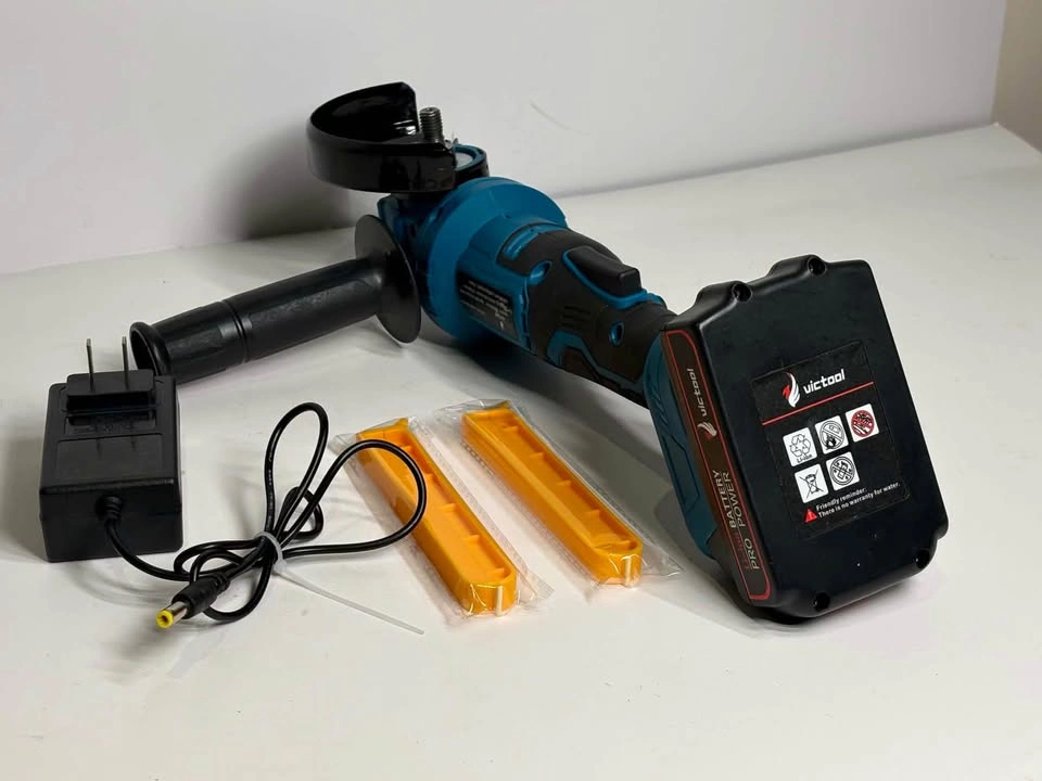 Victool 21V Brushless Angle Grinder w/ Battery & Charger - photo 3