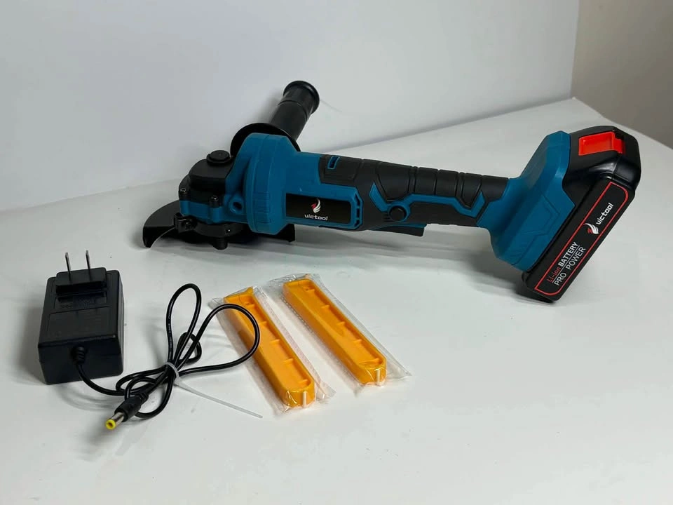 Victool 21V Brushless Angle Grinder w/ Battery & Charger - photo 4
