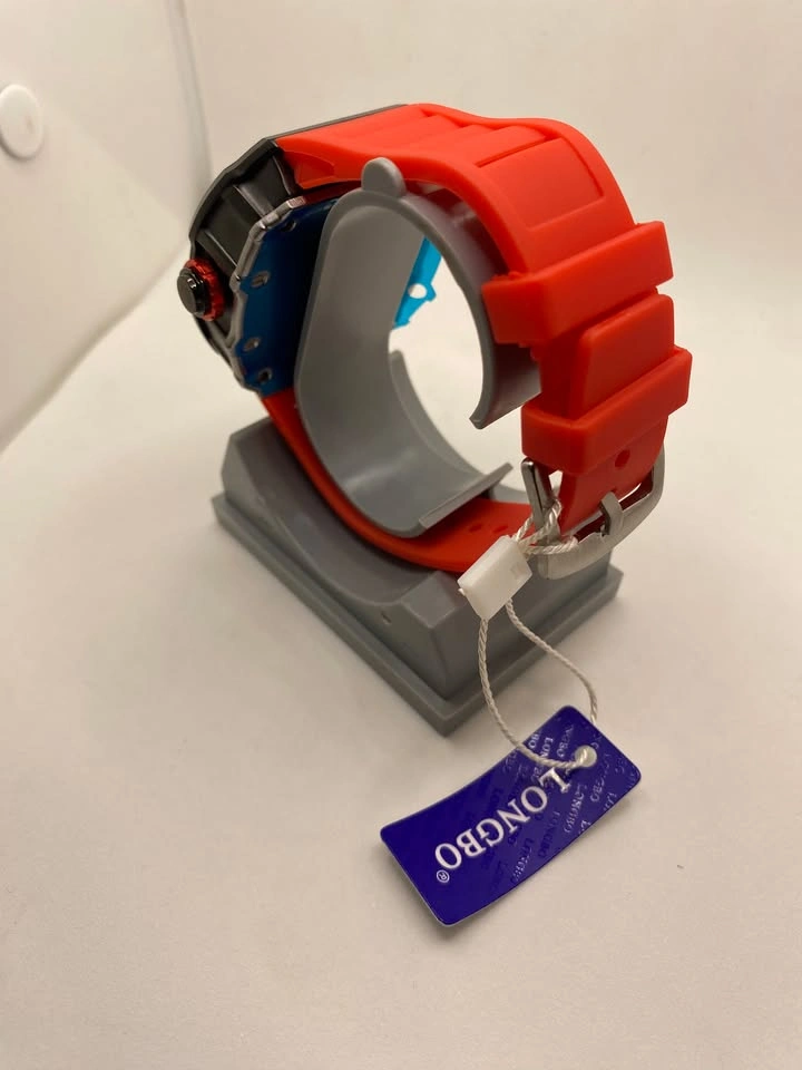 LONGBO Men's Red Silicone Strap Watch - Brand New - photo 5