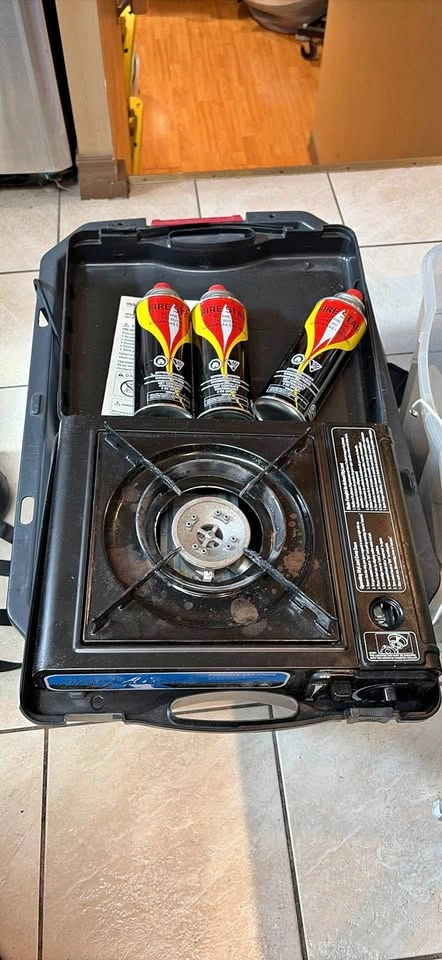 MyLand Portable Gas Stove + 3 Butane Cartridges