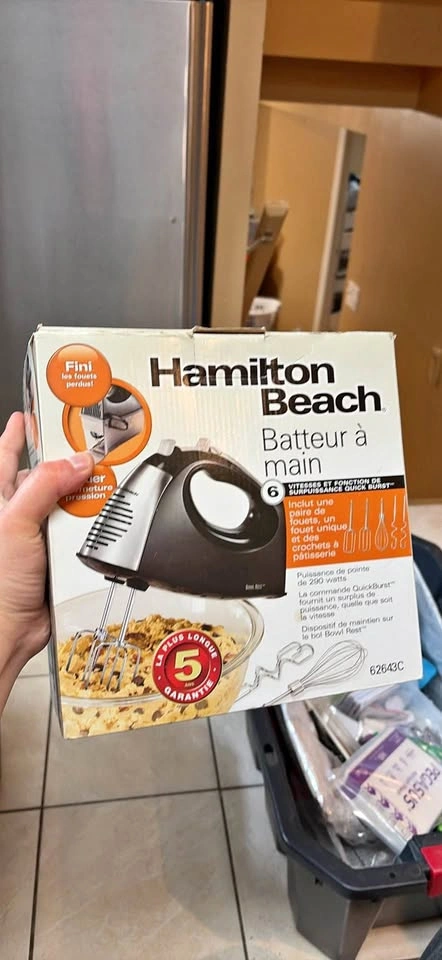 Hamilton Beach Hand Mixer 6 Speed 290W New in Box