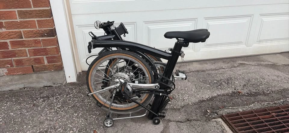 Brompton Clone Folding Electric Bike w Disc Brakes & Rear Rack - photo 4