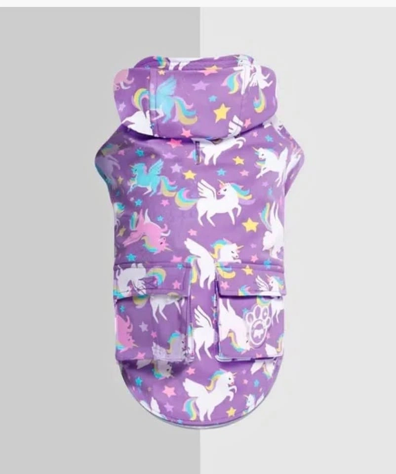 Canada Pooch Torrential Tracker Rain Jacket – Size 12 🦄☔