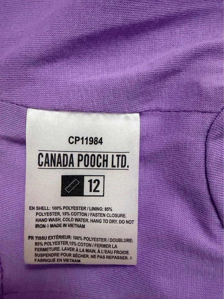 Canada Pooch Torrential Tracker Rain Jacket – Size 12 🦄☔ - photo 4