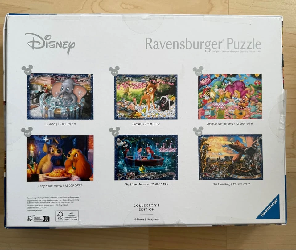Ravensburger Disney Collector’s Edition 1000pc Puzzle -Brand New - photo 2