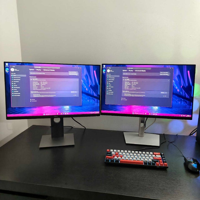 Dual Dell 24" FullHD IPS Monitors – Great Condition!