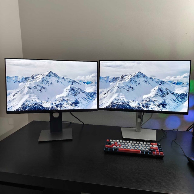 Dual Dell 24" FullHD IPS Monitors – Great Condition! - photo 2