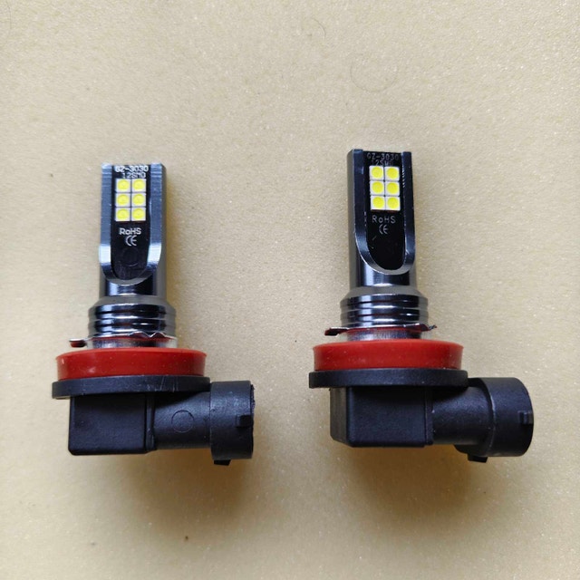 H11 LED Headlight Bulbs — Pair