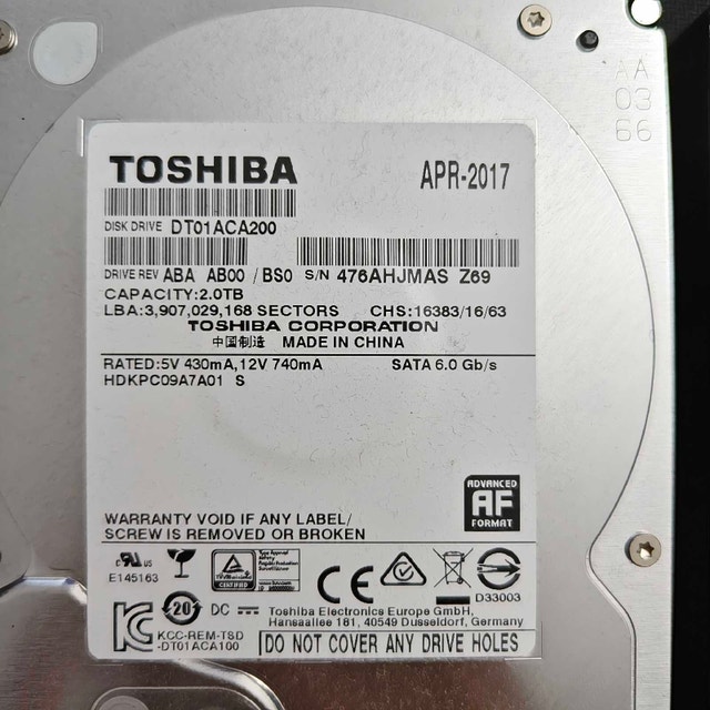 2TB 3.5" HDD (SATA 3) PC Desktop Storage - photo 2