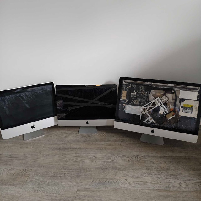 3 Apple iMacs for Parts or Repair