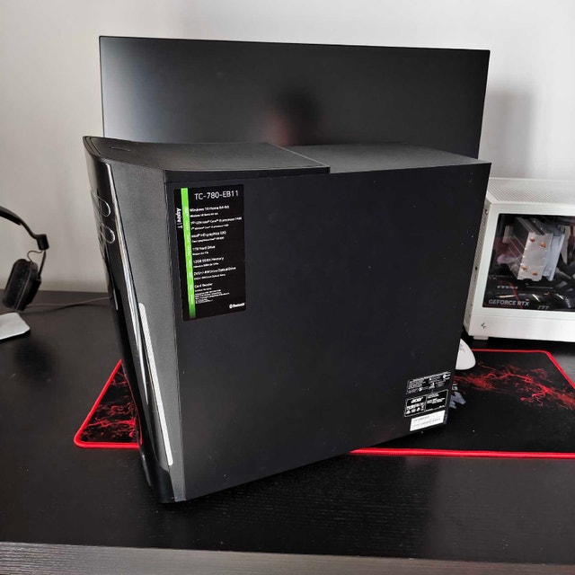 Black Computer PC Case with 300W Power Supply - photo 2