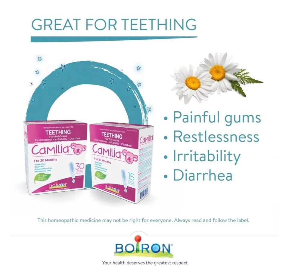 New Boiron Camilia Teething Relief (30 Pack) – Exp 2028 - photo 3
