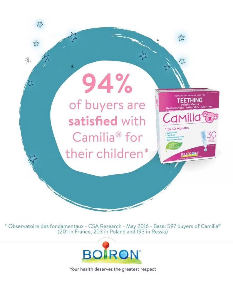 New Boiron Camilia Teething Relief (30 Pack) – Exp 2028 - photo 4