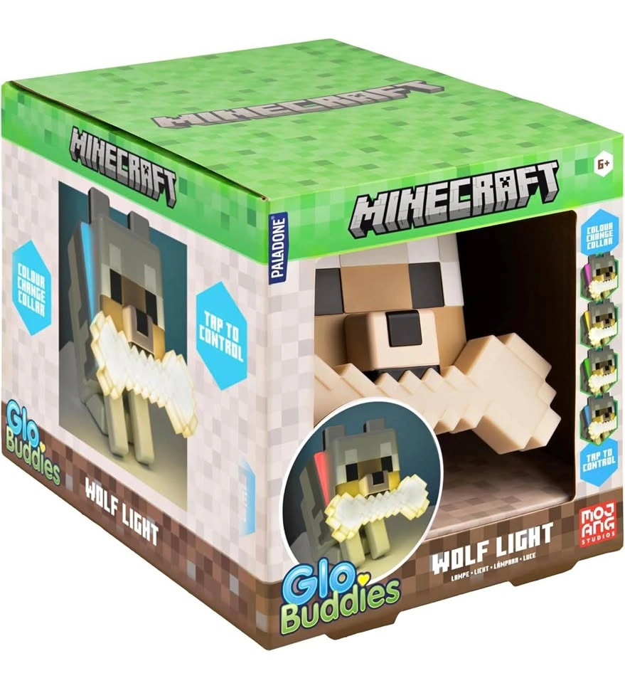 Minecraft Wolf GloBuddies 3D Color Changing Light