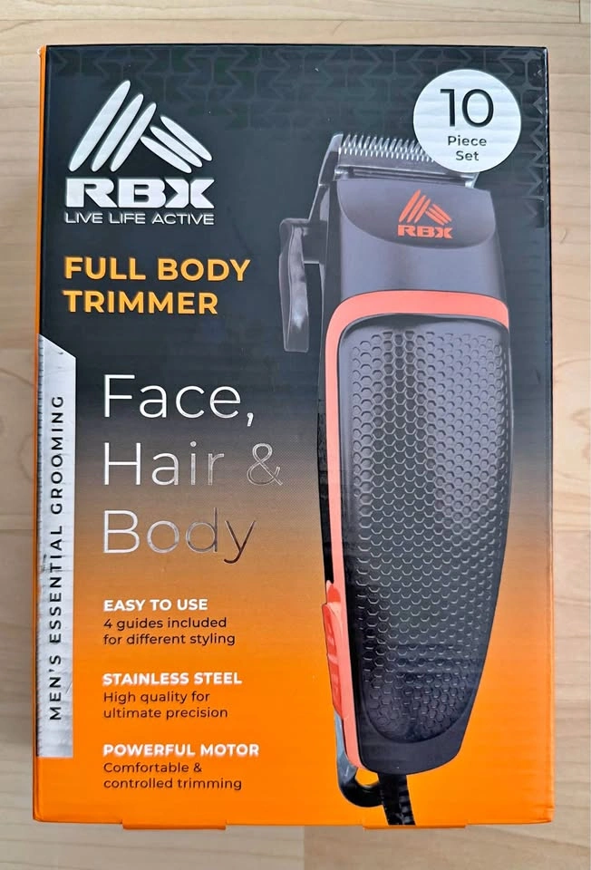 Brand New RBX 10-Piece Full Body Trimmer Set