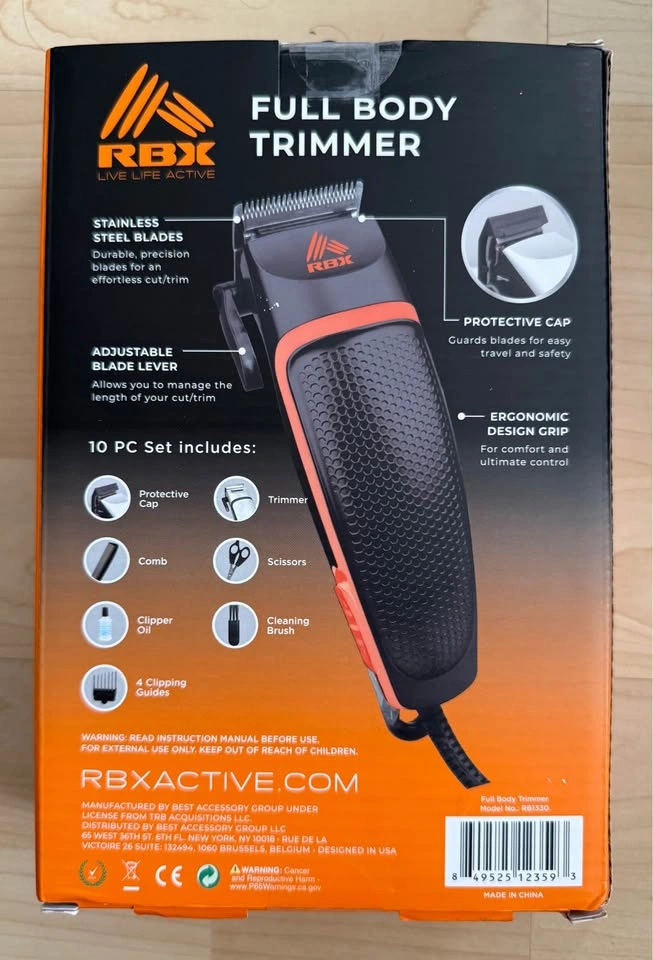 Brand New RBX 10-Piece Full Body Trimmer Set - photo 2