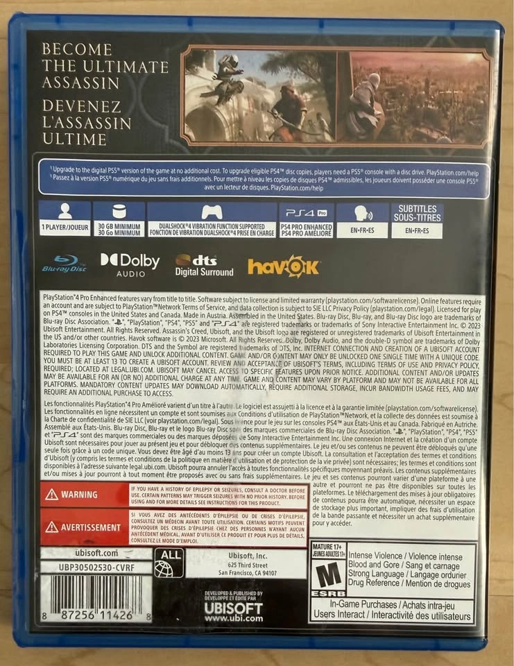 Assassin’s Creed Mirage (PS4) – Brand New & Sealed - photo 2
