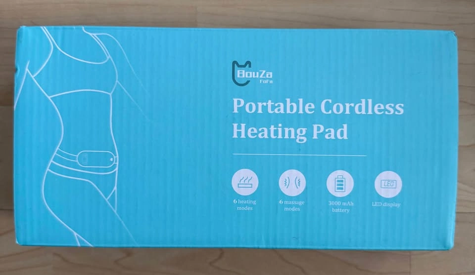 Brand New Portable Heating Pad with Massager - Light Blue - photo 2