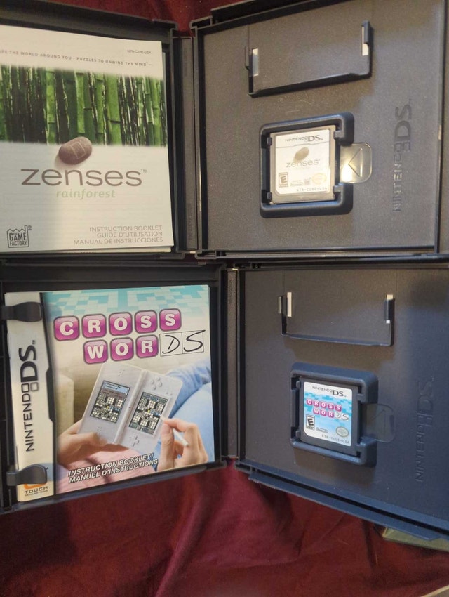 4 Nintendo DS Puzzle Games - Wordmaster, Brain Age, Zenses, Cros - photo 3