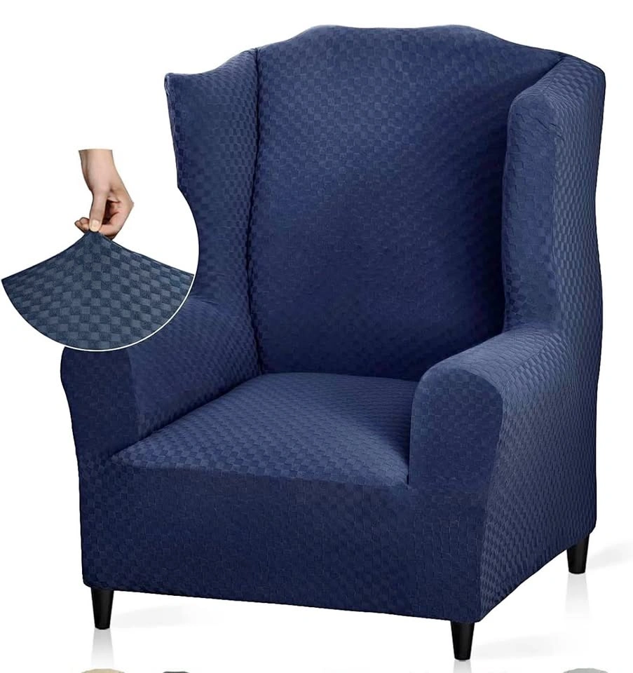 Brand New YEMYHOM Navy Stretch Chair Slipcover – Premium Jacquar