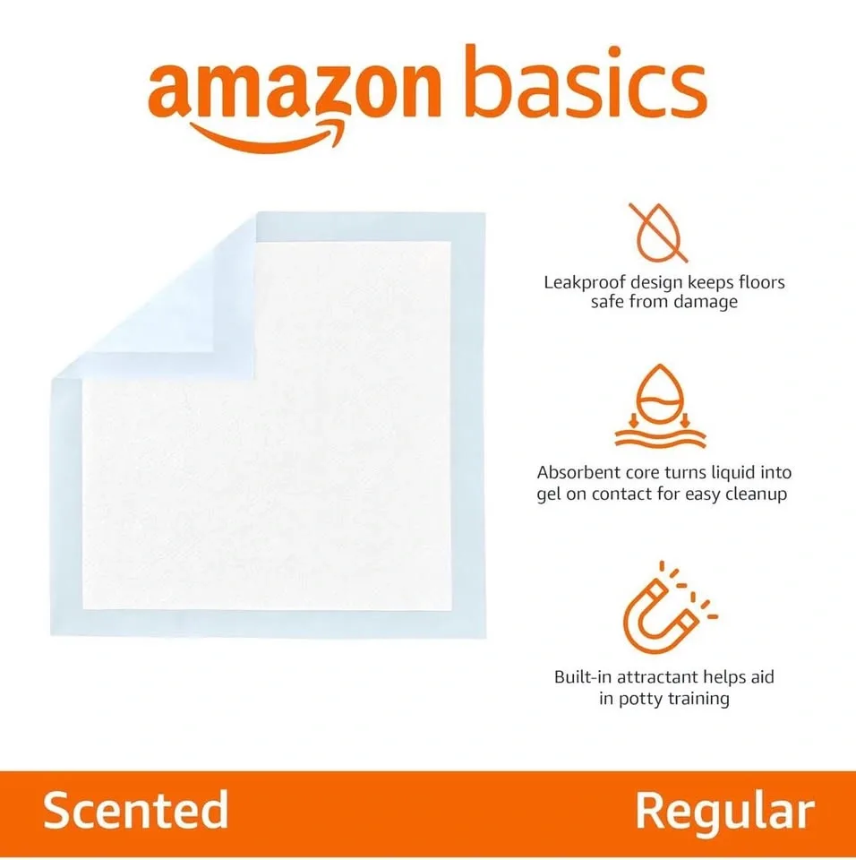 NEW Amazon Basics Pet Training Pee Pads – 100 Count - photo 4