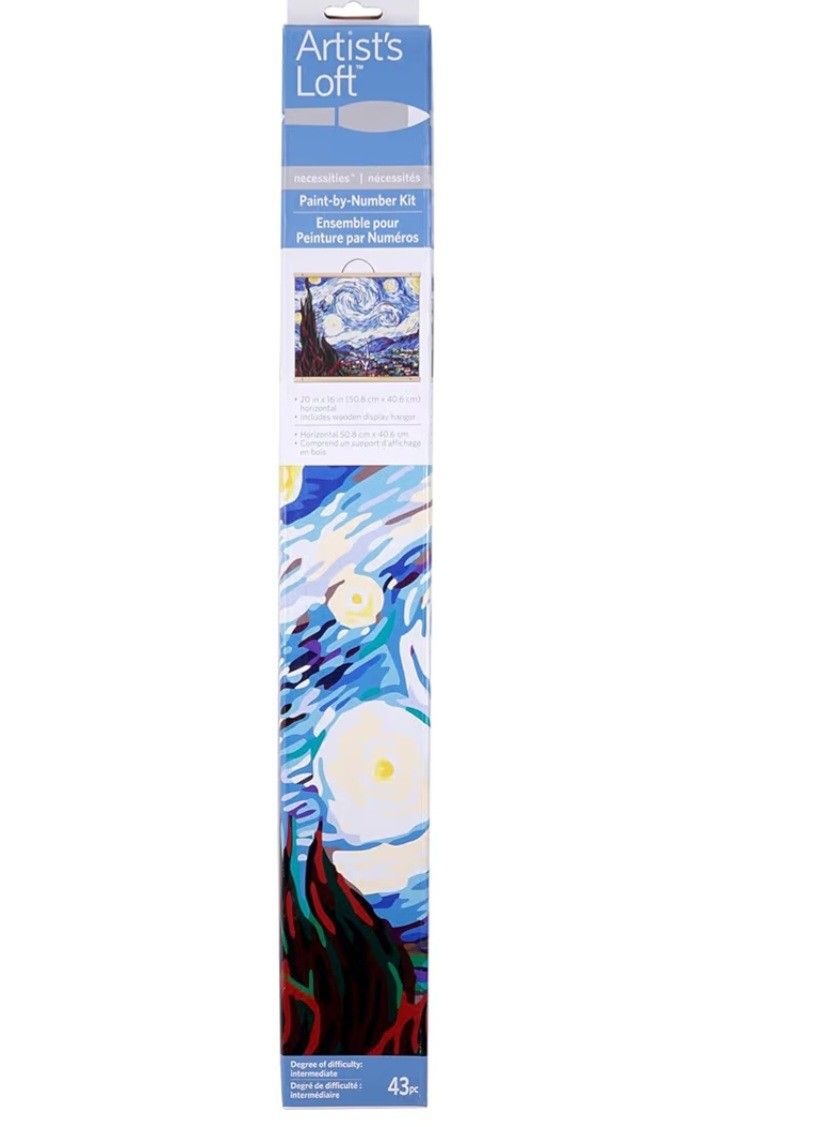 Artist's Loft Van Gogh Starry Night Paint-by-Number Kit