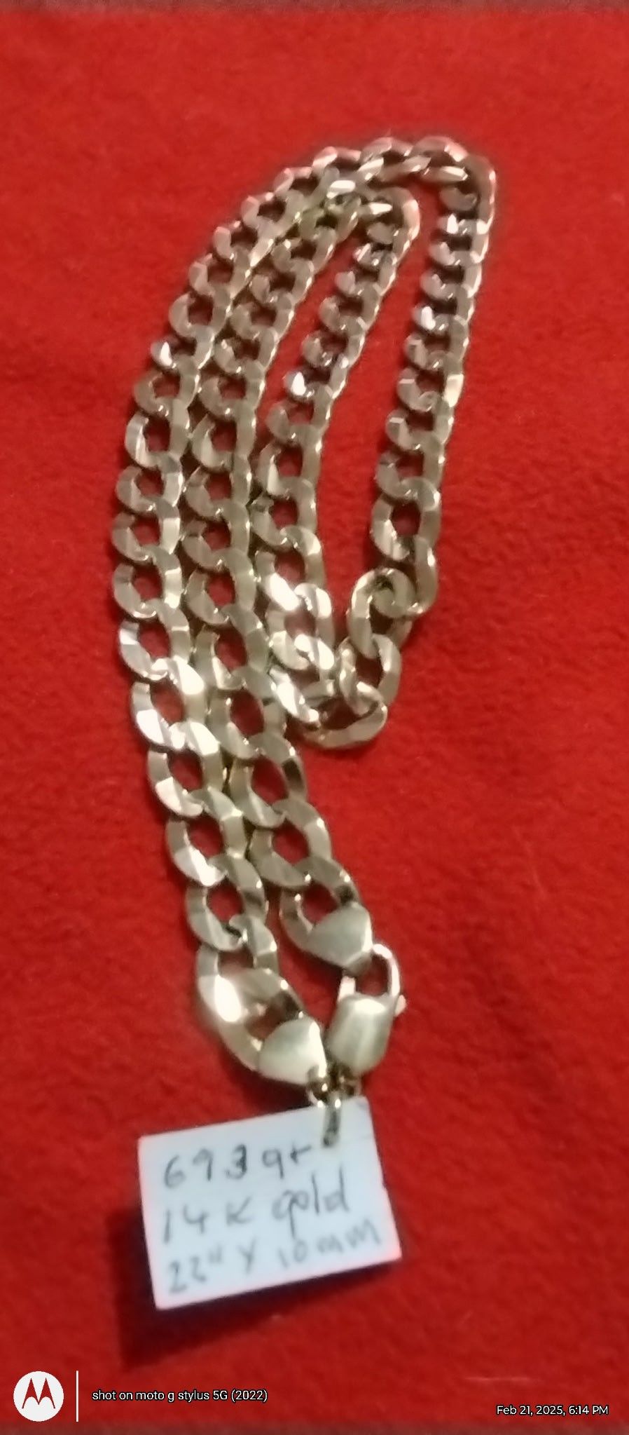 Mens Gold Necklace - photo 2