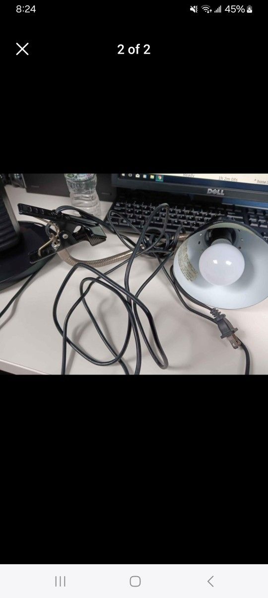 Click Light Clamp End Style Desk Lamp