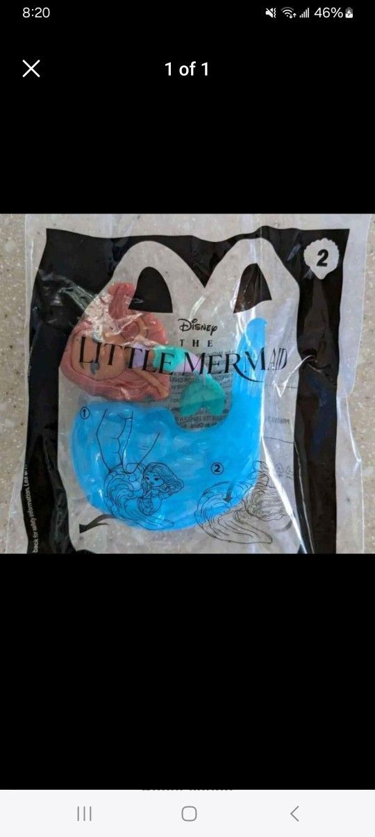 Mcdonalds Little Mermaid Happy Meal Toy