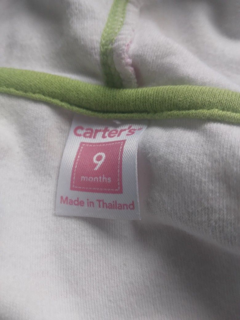 Carters 9 Months Zipper Up Hooded Jacket