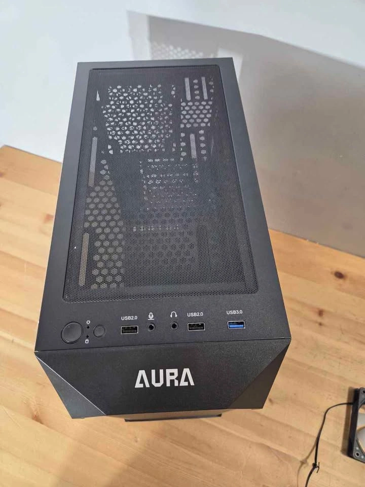 Gaming PC Case White ARGB Tempered Glass ATX, New - photo 2